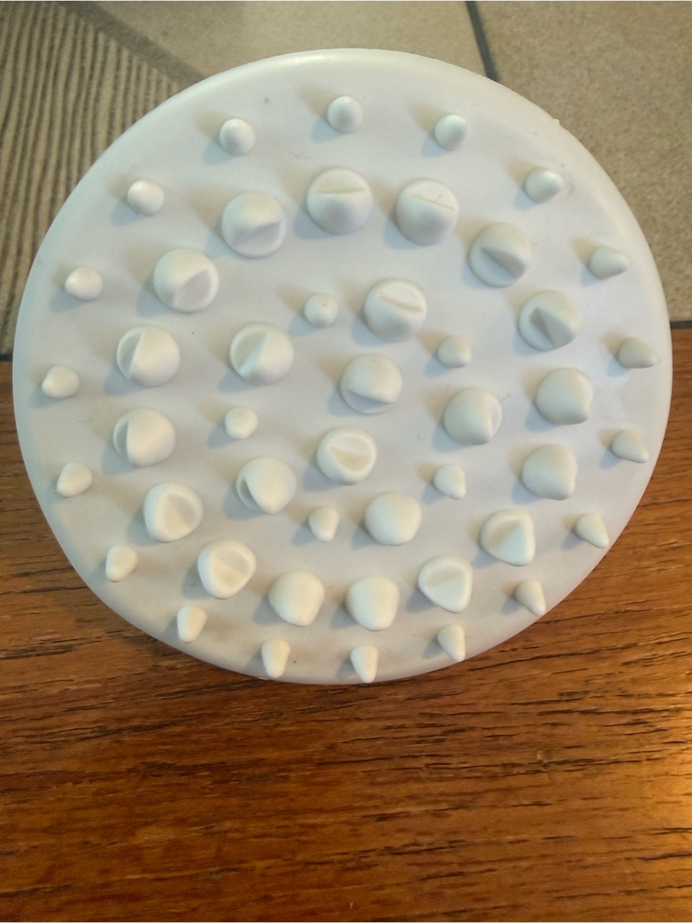 Dermatouch Beauty Eszentials White Silicone Scalp Body Massager Brush